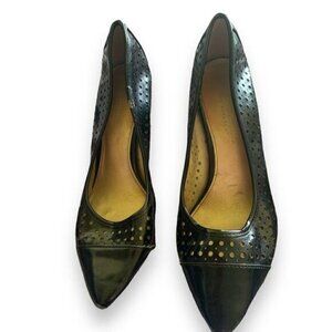 Christian Siriano Women's Size 7 Heels Black Patent Polka Dot Pumps Dress Shoes